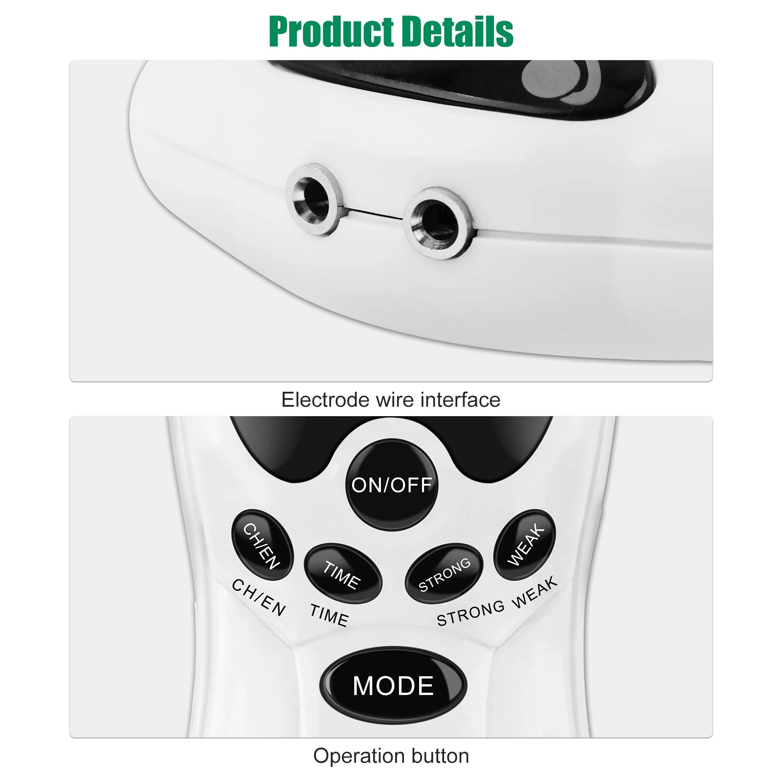 Masajeador Muscular TENS Eléctrico | Terapia Digital Pulso Estimulador | Cuidado Cuerpo Completo