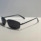 Gafas de Sol Y2K para Mujer Estilo Vintage Punk con Marco Metálico