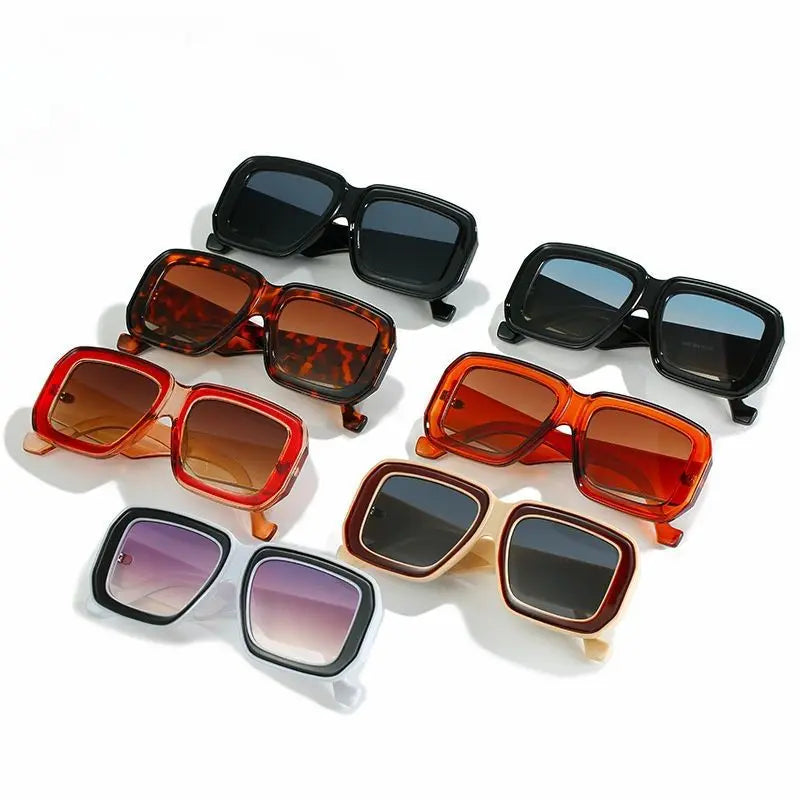 Gafas de Sol Cuadradas Grandes Retro Estilo Único Moderno