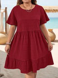 Vestido Oversize con Volantes