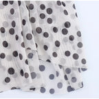 Vestido Largo Tirantes Lunares Cuello V | Espalda Descubierta Camisola Estilo Casual