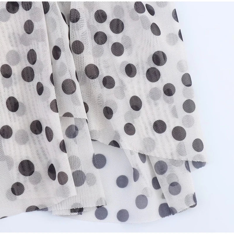 Vestido Largo Tirantes Lunares Cuello V | Espalda Descubierta Camisola Estilo Casual