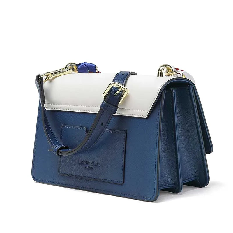 LAORENTOU bolso de hombro de cuero dividido para mujer, bolso de moda, bolso cruzado de mujer de diseño de lujo 2025