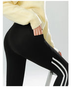 Mallas Piel Tiburón Raya Bolsillo | Cintura Alta Ajustado Fitness | Yoga Ciclismo Correr Otoño | Ticotrendy