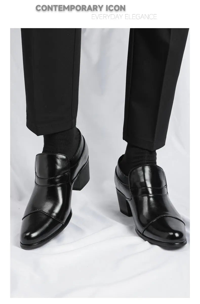 Zapatos Hombre Charol Negros Clásicos Punta Puntiaguda Formales | Fiesta