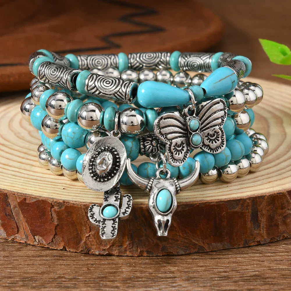 Pulseras de Cuero para Hombre y Mujer |  Hojas y Plumas  |  Dijes de Animales