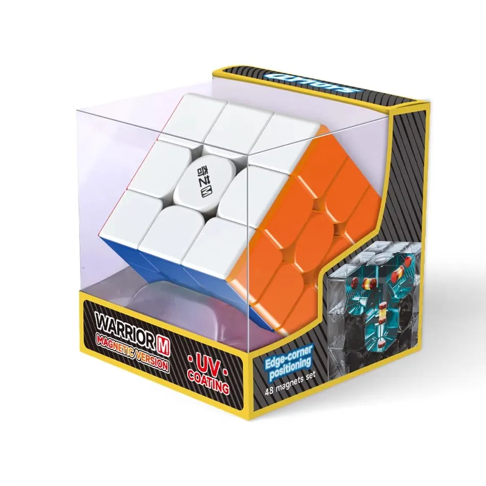 Cubo mágico Qiyi 2x2 3x3 4x4 5x5 6x6 pegatinas negras rompecabezas educativo Cubo mágico juguetes para niños regalo juguete Cubo mágico