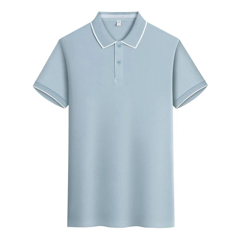 Polo Clásico Hombre ∣ Verano Manga Corta ∣ Color Sólido Básico