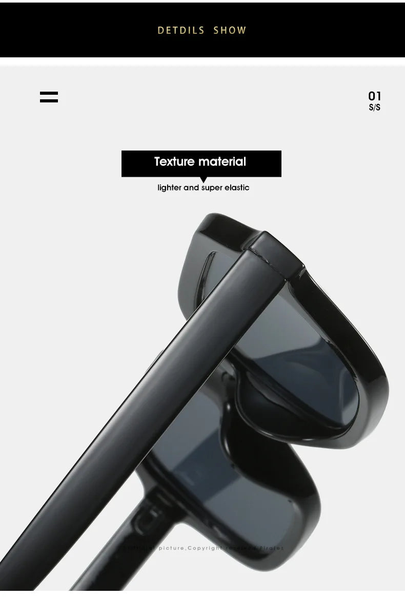 Gafas Sol Cuadradas Unisex Montura Pequeña Retro | A La Moda Popular UV400 Diseño