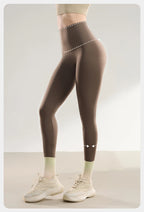 Leggings Piel Tiburón PV | Cintura Alta Bolsillo Espalda | Ajustado Sexy Fitness Yoga | Ticotrendy