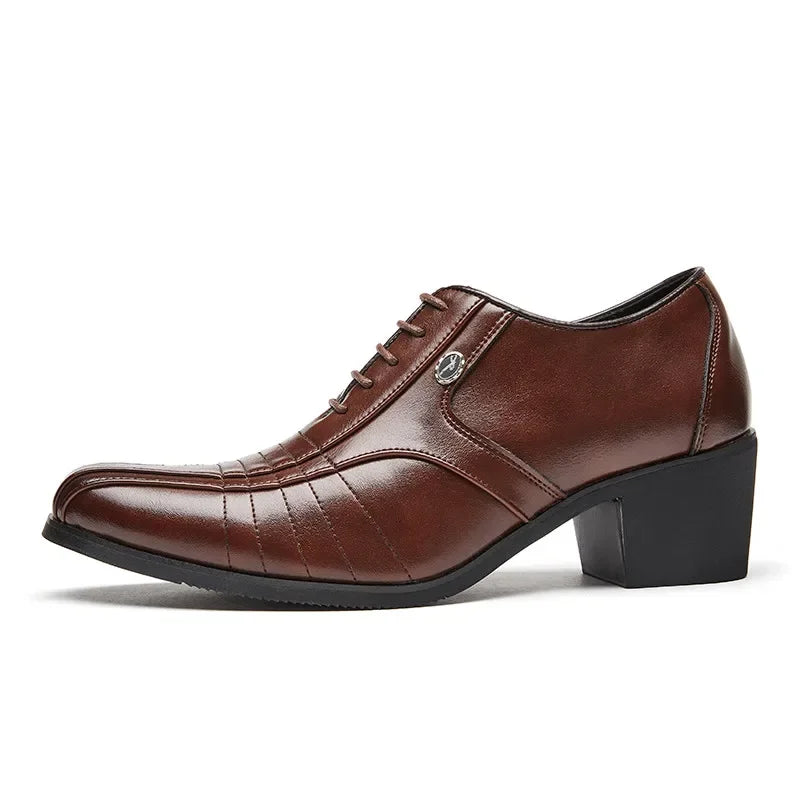 Zapatos Oxford Hombre Charol Elegantes Punta Puntiaguda Fiesta Boda | Alta Calidad