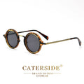 Gafas de Sol Polarizadas CATERSIDE | Redondas Retro | Marco Metal Punk