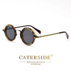 Gafas de Sol Polarizadas CATERSIDE | Redondas Retro | Marco Metal Punk