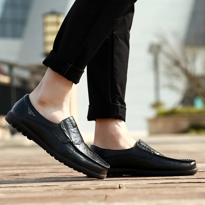 Zapatos Piel Genuina Hombre ∣ Transpirables Conducción ∣ Talla 37-46