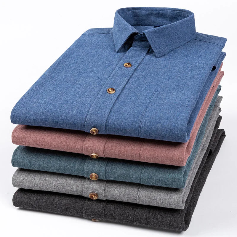 Camisa Algodón | Manga Larga | Ajuste Formal | Rayas/Cuadros | Oficina | Ticotrendy