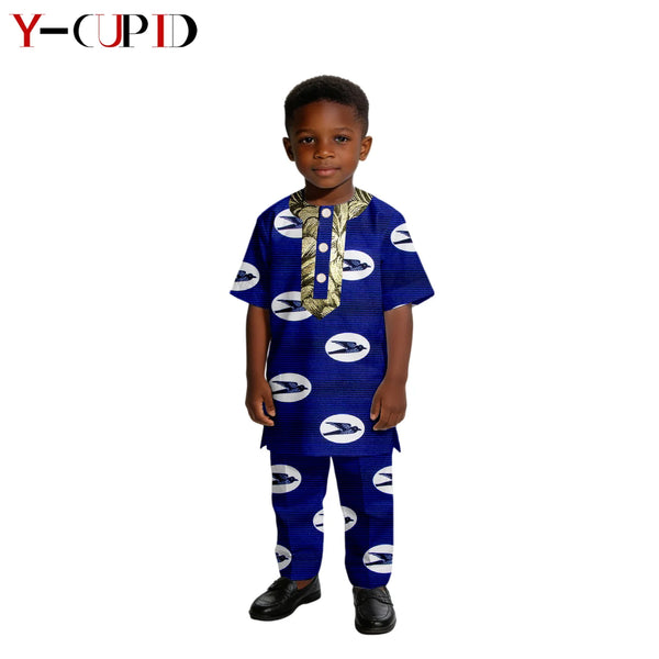 Conjunto Camisa Pantalón Algodón Dashiki Niño | Verano | Tallas XS-XXL | Tico Trendy