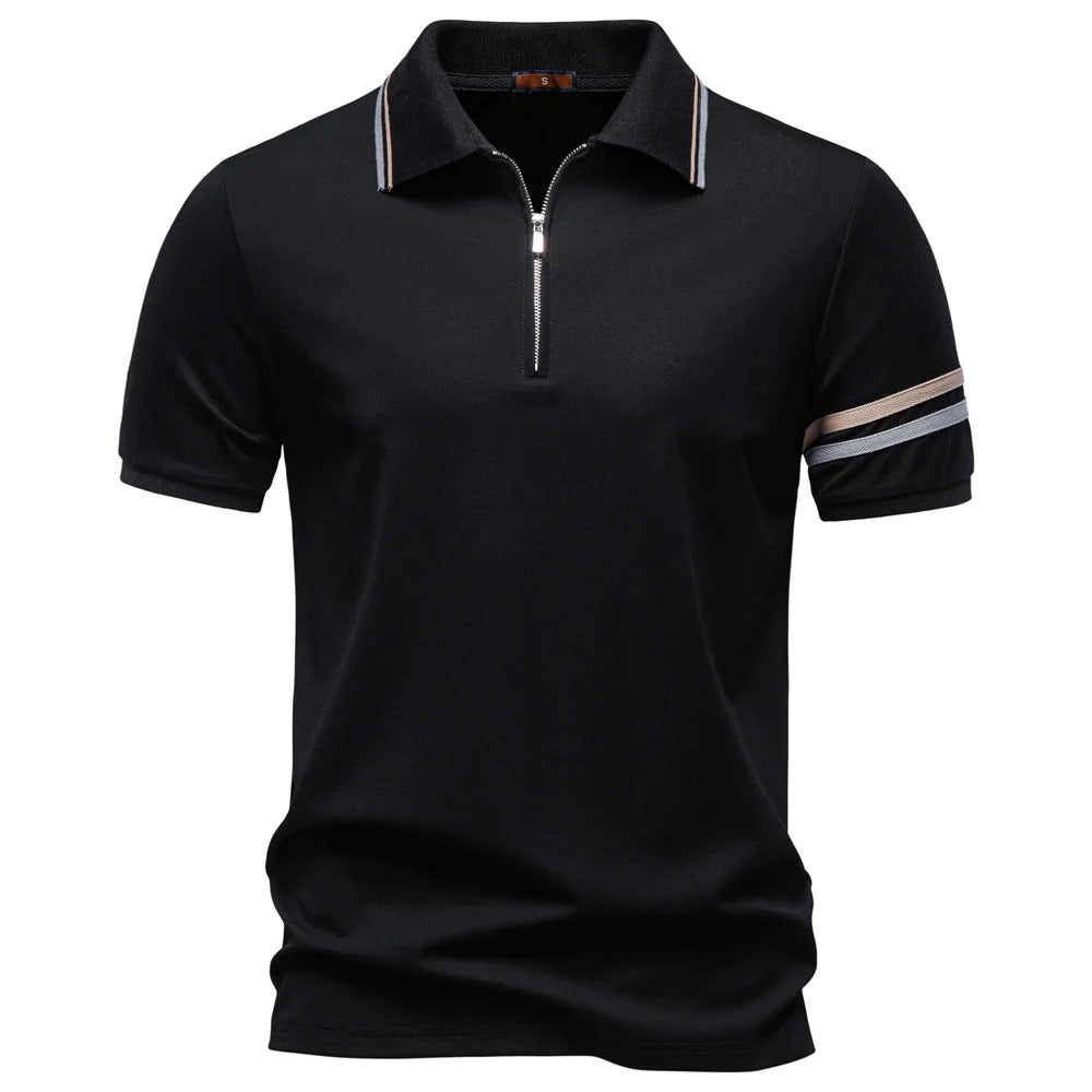 Polo Media Cremallera Ligero Hombre | Color Sólido Transpirable | Tallas S-XXL | Tico Trendy