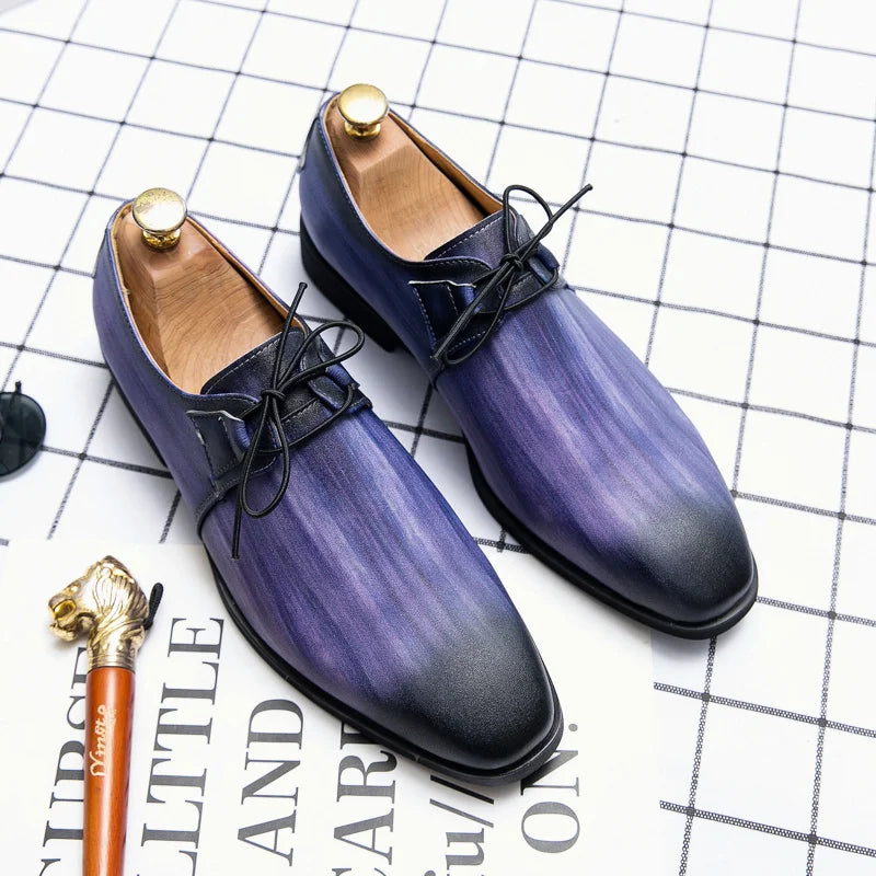 Zapatos Vestir Rosados Hombre Oxford Elegantes Casuales Banquete Boda | Talla 48