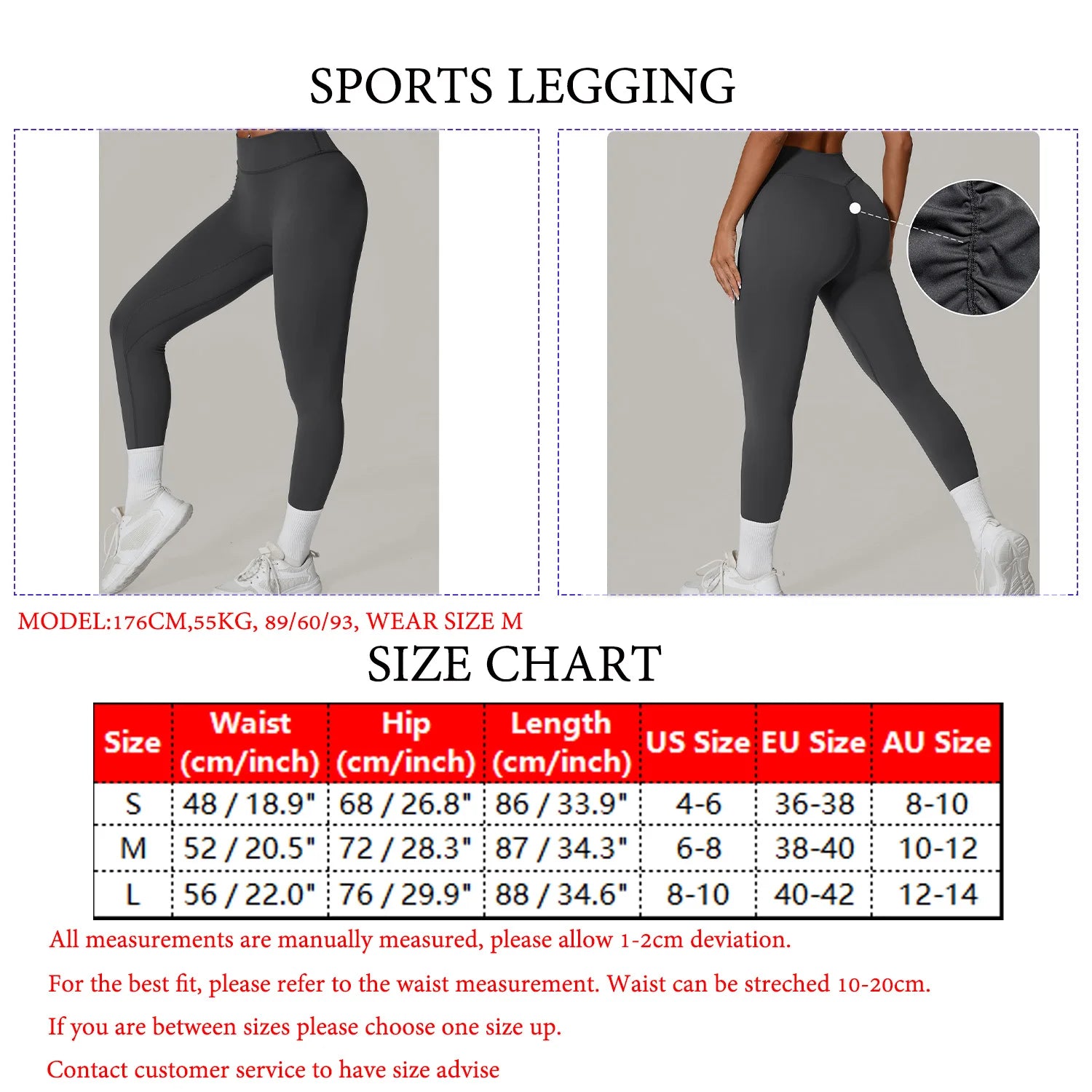Pantalones de Yoga VEQKING con Pliegues Invisibles para Mujer, Leggings Deportivos de Cintura Alta, Levanta Glúteos, Secado Rápido, Ropa Deportiva para Gimnasio