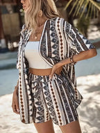 Conjunto Elegante Verano 2025 | Camisa Estampada Resort | Camisa Estampada