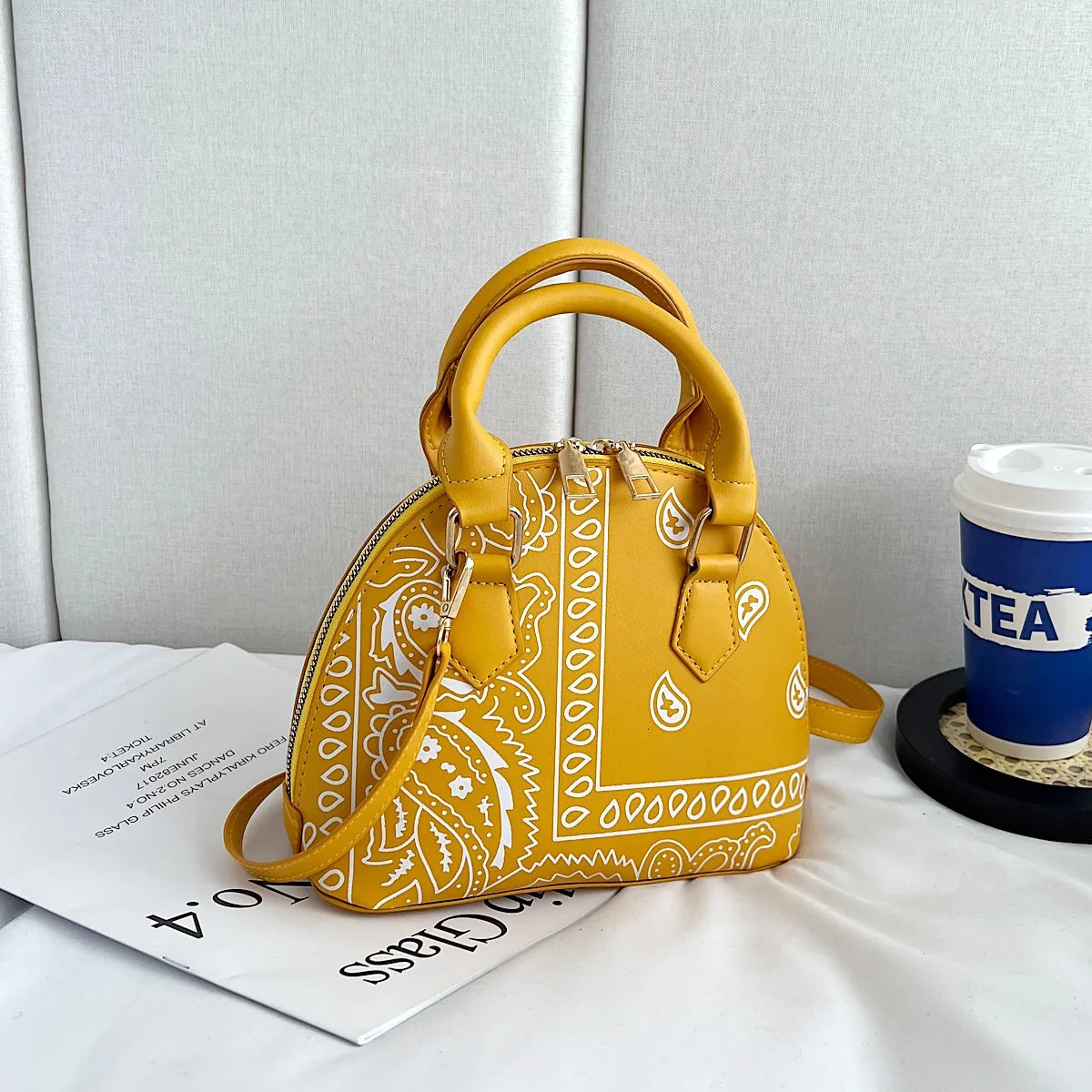 Bolso De Hombro Floral Para Mujer Elegante Bandolera Pequeña Versátil