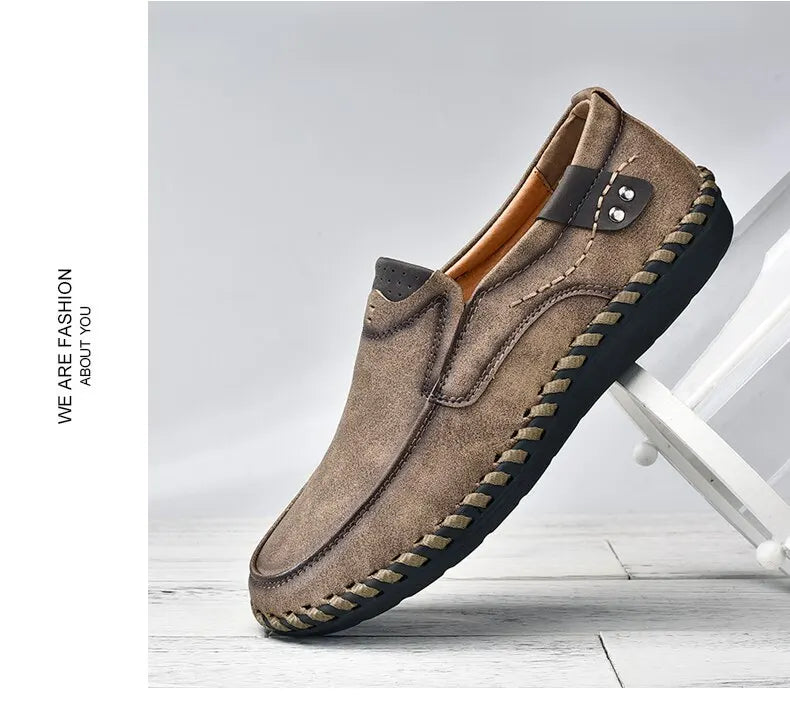 Mocasines Lujo Hombre ∣ Cuero Suave ∣ Zapatos Cómodos para Conducir