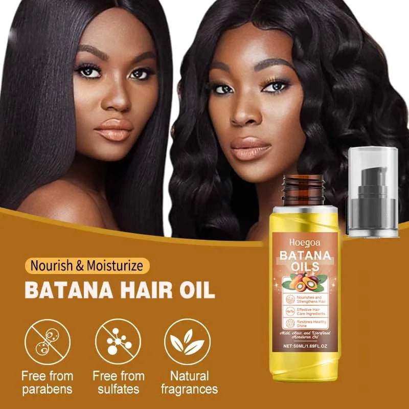 Aceite de Batana natural para hombres y mujeres, crecimiento rápido del cabello, aceite de Batana puro, nutre el cabello brillante, cuidado saludable, antipérdida de cabello