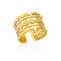 Anillo Trendy Hueco Vintage | Acero Inox | Joyería Pareja Boda | Lujo Y2K