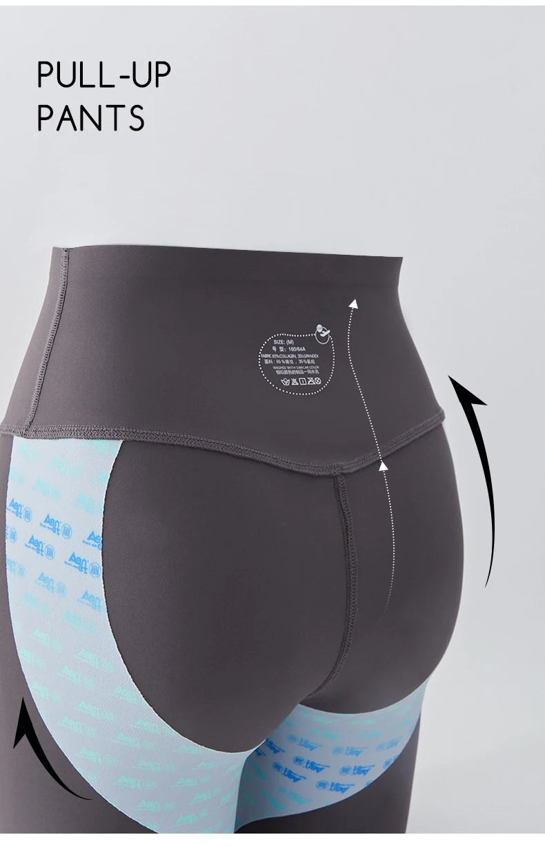 Leggings Piel Tiburón Shaping | Realce Glúteos Sin Costuras | Cintura Alta Sexy Fitness PV | Ticotrendy