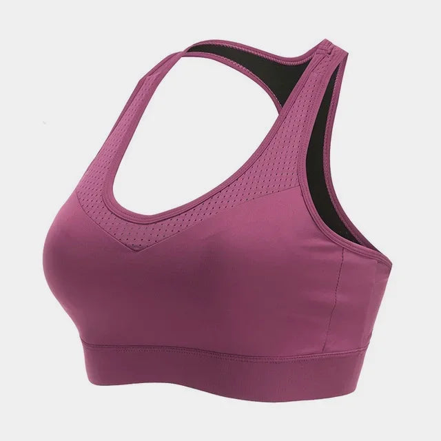 Cloud Hide-Top deportivo de S-5XL para mujer, sujetador de Yoga, sostén push-up, camiseta de gimnasio BH, ropa deportiva a prueba de golpes, Top de talla grande