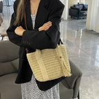 Bolso De Mano Tejido Vintage Mujer Playa Verano Cruzado
