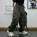Pantalón Cargo Negro Militar | Pierna Recta | Múltiples Bolsillos | Ticotrendy