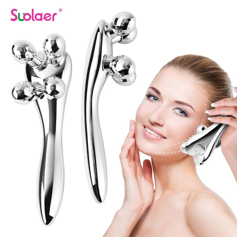 Masajeador Facial y Corporal 4D - Rodillo de Masaje en Y