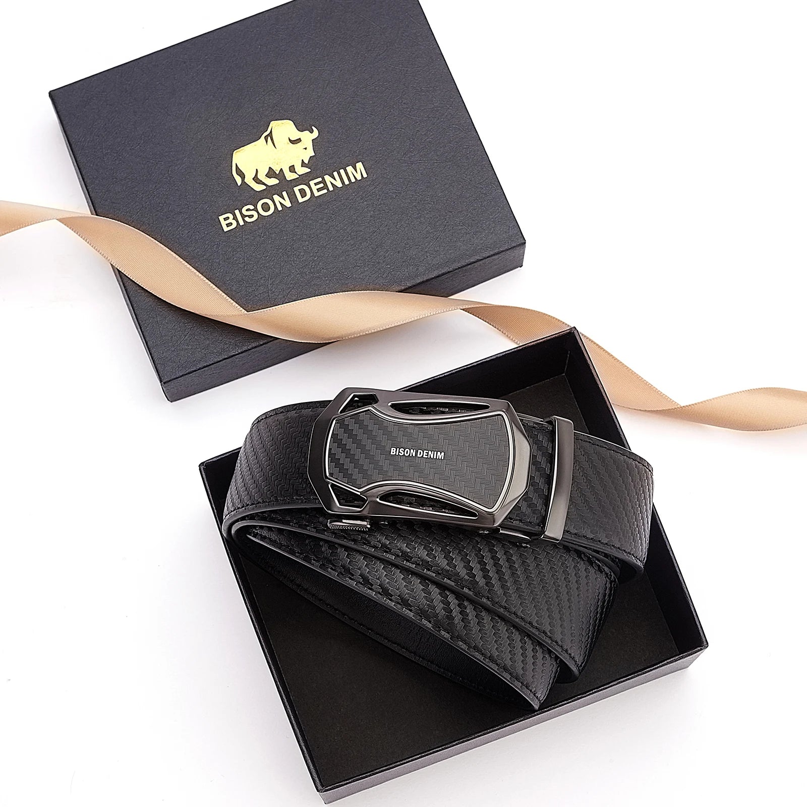 Cinturón Masculino | Hebilla Automática | Cuero | Negocios y Casual