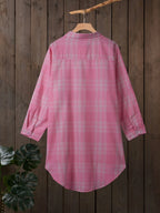 Camisa a Cuadros Manga Larga | Talla Grande | Tico Trendy