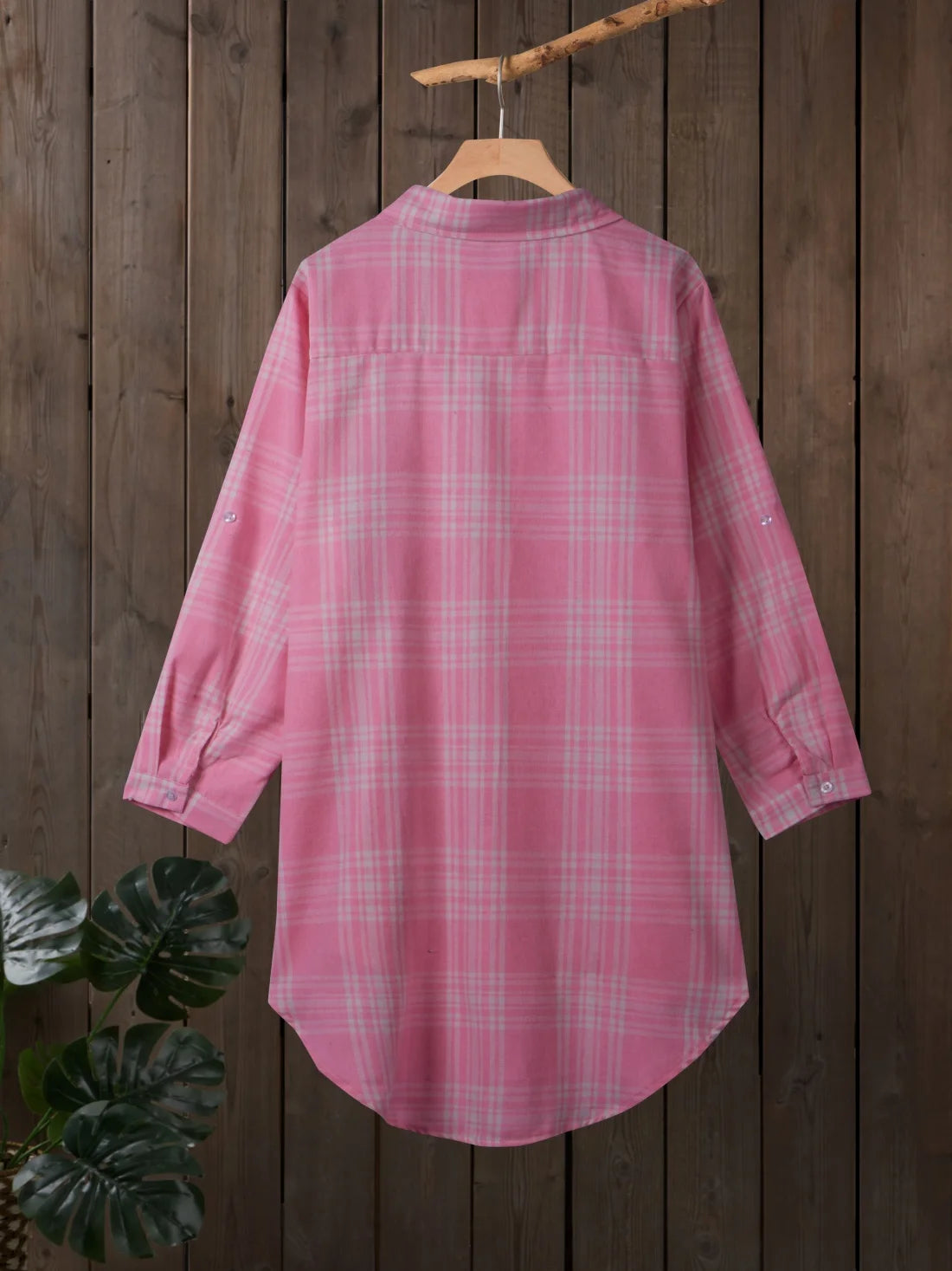 Camisa a Cuadros Manga Larga | Talla Grande | Tico Trendy
