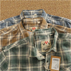 Camisa Casual Hombre | Cuadros Tartán | Algodón Puro | Manga Corta | Ticotrendy Costa Rica