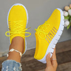 Zapatos Planos de Malla Transpirable | Suela Blanda | Sin Cordones | Talla Grande | Verano 2025