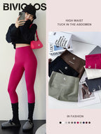 Leggings Piel Tiburón Ciruela | Sensación Desnuda 3D Push Up | Sexy Yoga Fitness PV | Ticotrendy