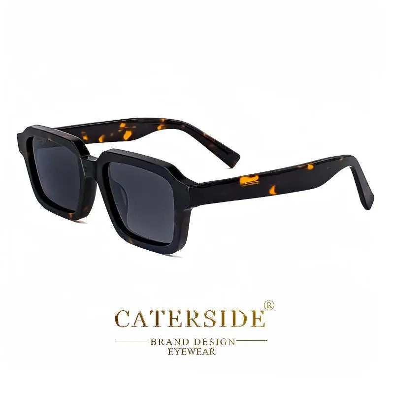 Gafas de Sol Polarizadas Caterside | Retro Cuadradas | Montura de Acetato | Unisex