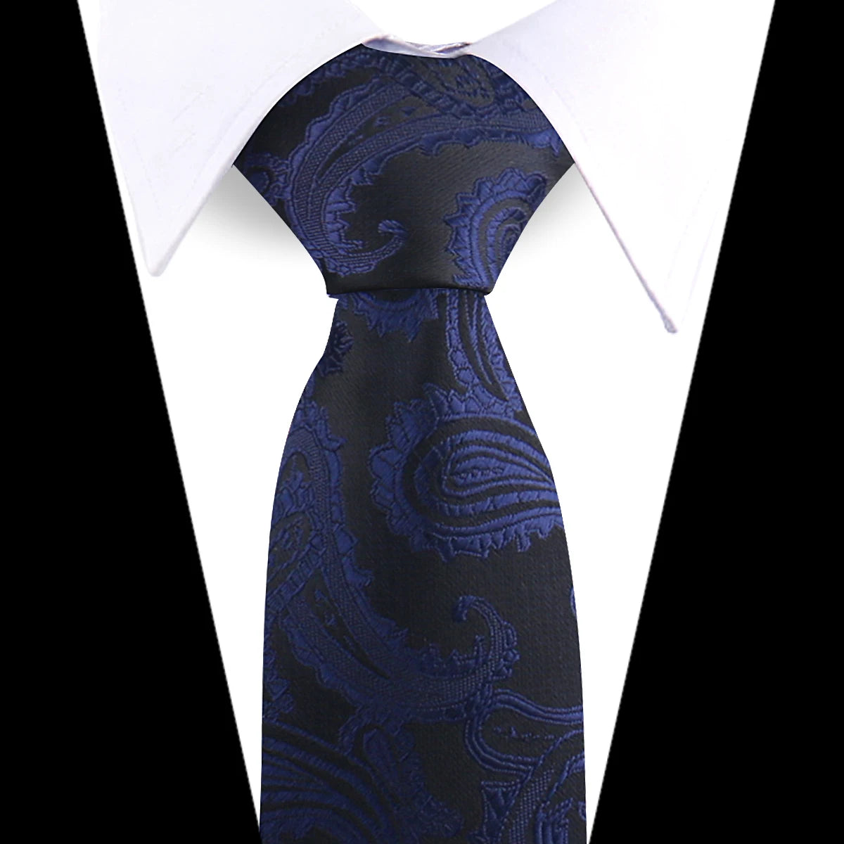 Corbata de seda de marca para hombre, azul, verde, naranja, Cachemira, ajuste Floral, boda, lugar de trabajo, puntos delgados, nueva moda