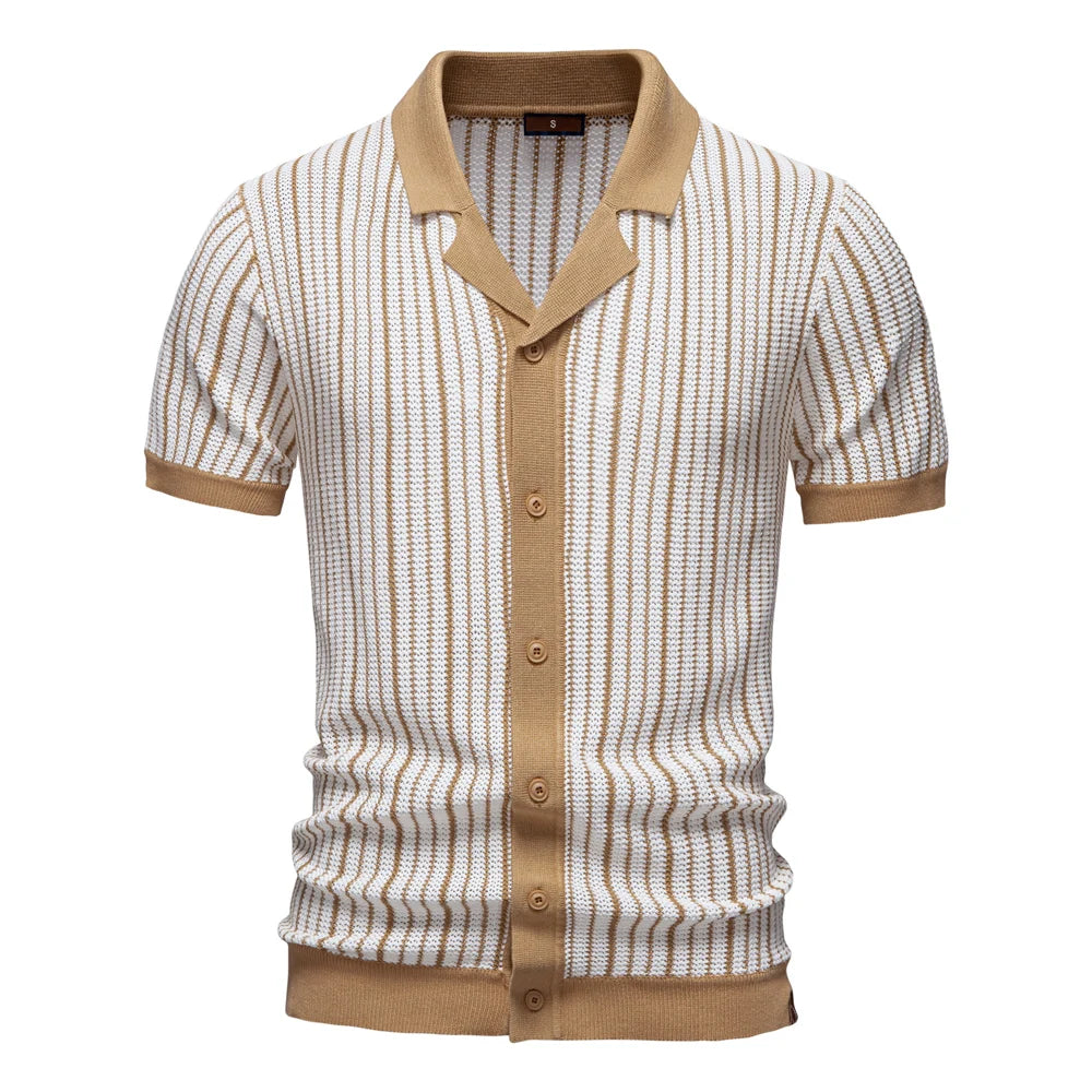 Polo Malla Panel Contraste Hombre | Cuello Vuelto Transpirable | Tallas S-XXL | Tico Trendy