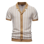 Polo Malla Panel Contraste Hombre | Cuello Vuelto Transpirable | Tallas S-XXL | Tico Trendy