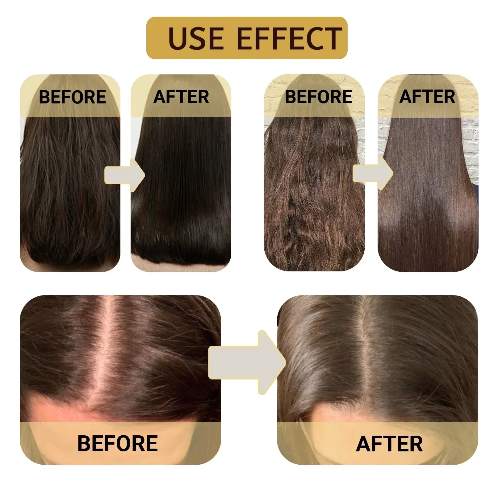Membrana para el cabello, reparación Natural, mascarilla para el cabello, previene la sequedad, reparación de extremos divididos, daño, enredos de Frizz, productos para el cuidado del cabello suave y liso
