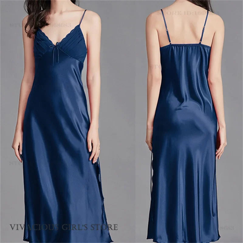 Camisón Largo con Tirantes | Talla Grande