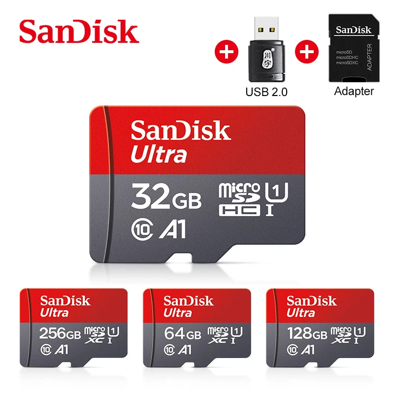 Tarjeta Micro SD Sandisk Ultra | Clase 10 A1 V10 | Almacenamiento 4K | Ticotrendy