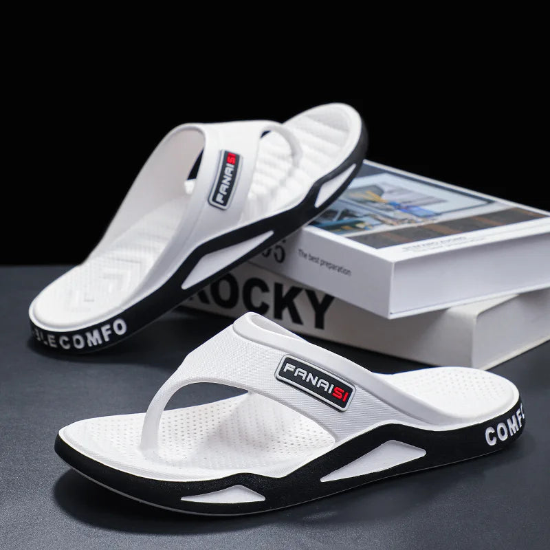 Chanclas Para Hombre | Estilo Juvenil | Diseño Patchwork | Ticotrendy | Colores Trendy | Calzado Casual