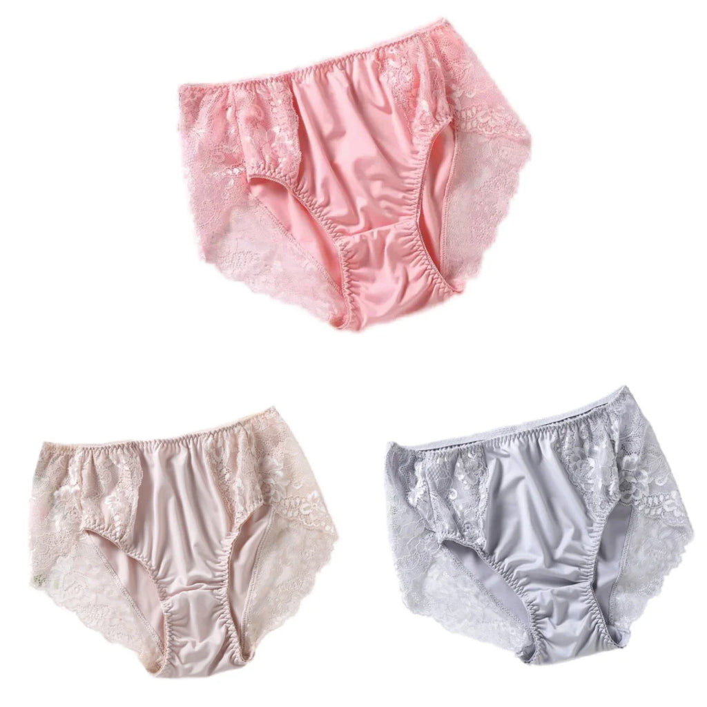Set de Bragas de Encaje | 3 Piezas | Talla Grande 7XL