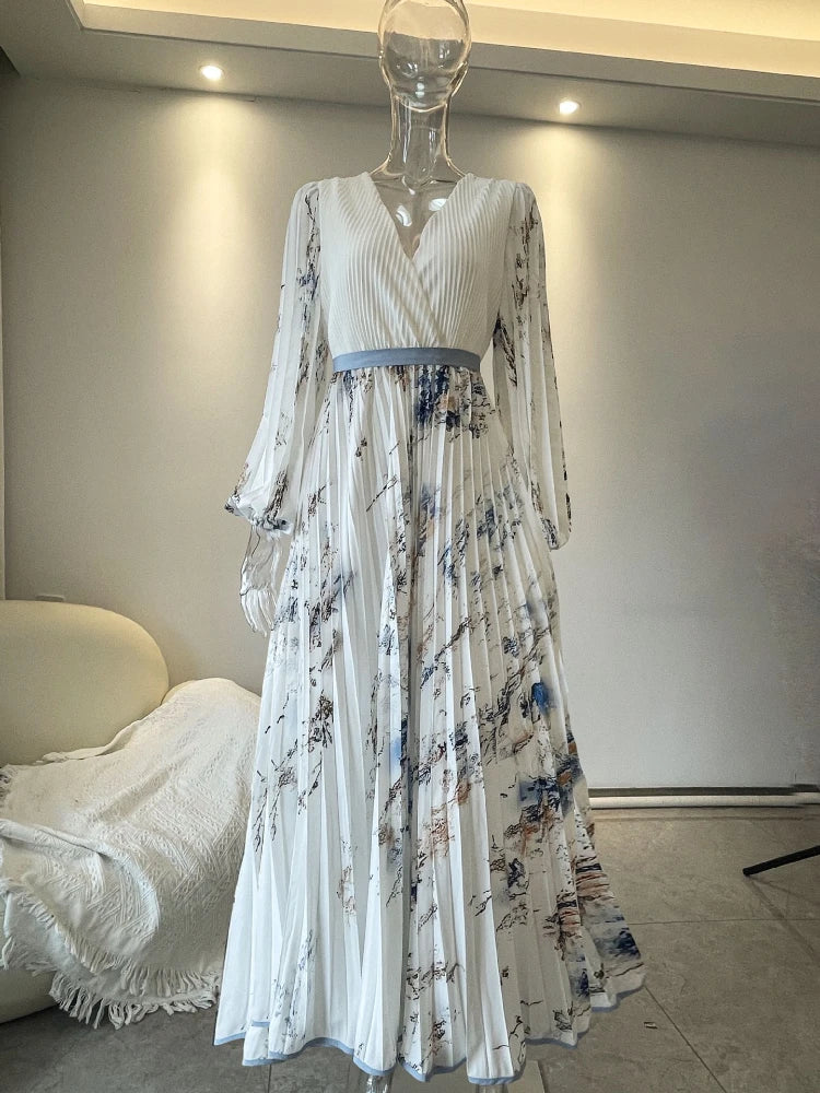 Vestido bohemio con cuello halter | Estampado floral, ideal para vacaciones