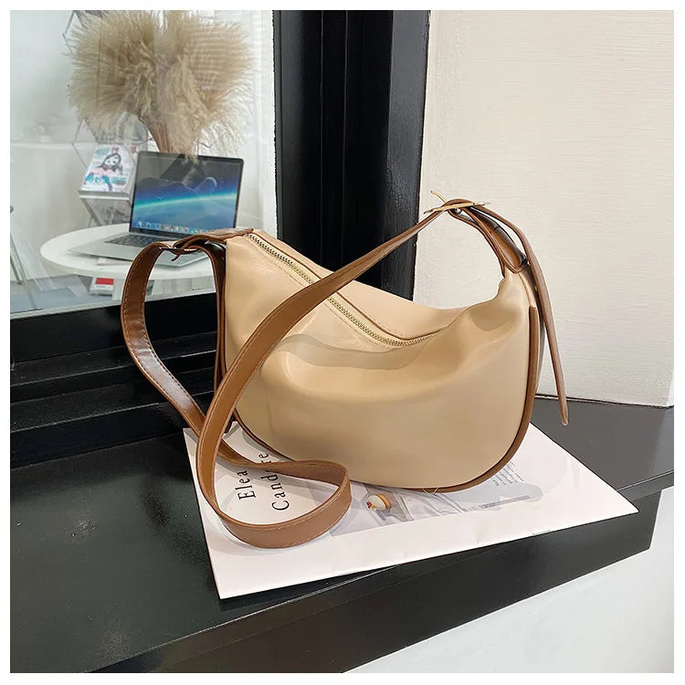 Bolso Cruzado Mujer Cuero PU Hombro Portátil Hobo